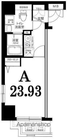 グリフィン横浜・セントラルステージ 10階階 間取り