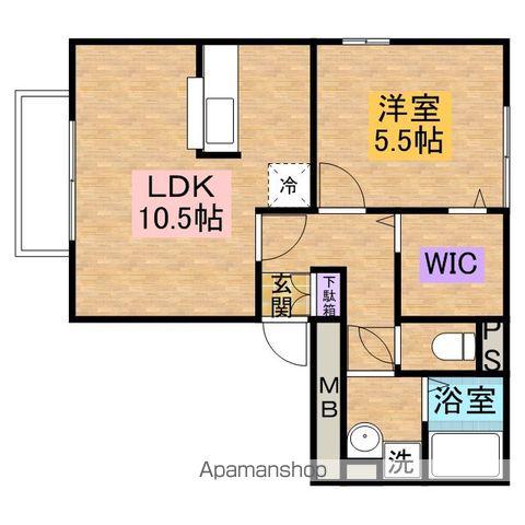 PEACE FULLY(1LDK/3階)の間取り写真