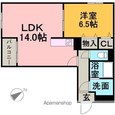 パストラルN(1LDK/2階)の間取り写真