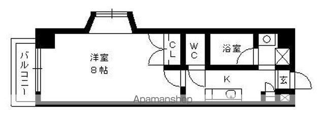 シティライフ池下駅前(1K/2階)の間取り写真