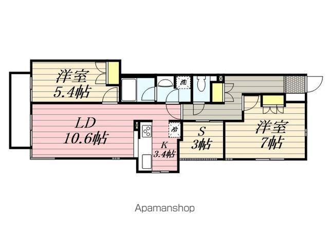 アプリコットハウス(2SLDK/1階)の間取り写真