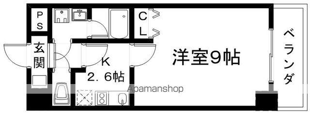 エンゼルプラザ大津中央(1K/4階)の間取り写真