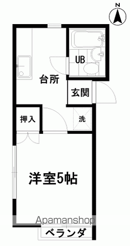 コーポめぐみ(1K/2階)の間取り写真