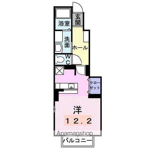 リヴァード・プレッソⅠ(ワンルーム/1階)の間取り写真