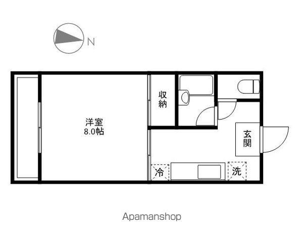 コーポ松岡(1K/1階)の間取り写真