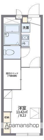 レオパレス早良Ⅱ(1K/1階)の間取り写真