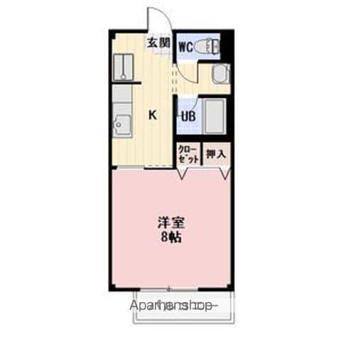 SURPLUS LIGHTHOUSE牧野(1K/2階)の間取り写真