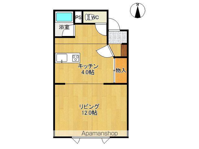 カーサ・チロット(1K/2階)の間取り写真