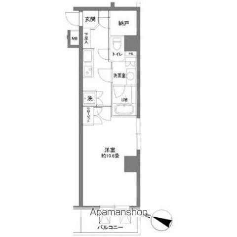 カスタリア大塚2(1K/7階)の間取り写真