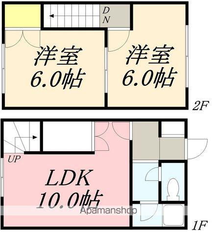 コーポHERO亀田港(2LDK/1階)の間取り写真