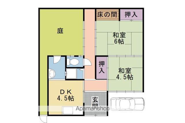 深草坊町(2DK)の間取り写真