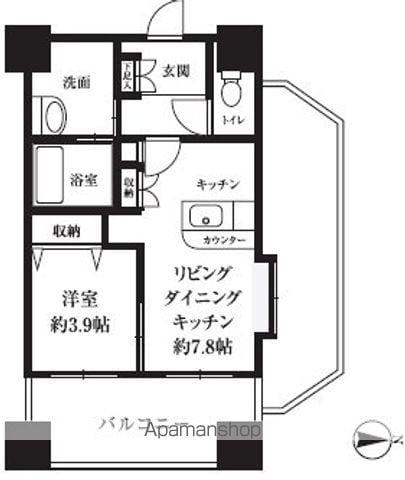 HF西新宿レジデンスWEST 12階階 間取り