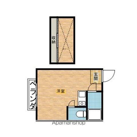 グランモア宮津台6D(ワンルーム/1階)の間取り写真