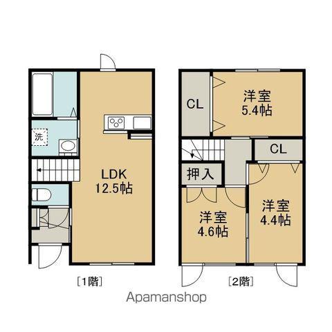 ＶＩＬＬＡ　ＢＯＮＪＯＵＲⅡ（ヴィラボンジュール２）(3LDK)の間取り写真