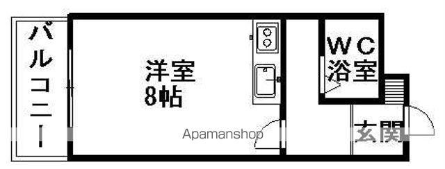 メゾン・ド・レポ(ワンルーム/4階)の間取り写真