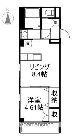 ATLAS PROUD(1LDK/4階)の間取り写真