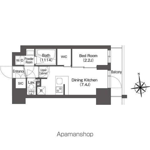 コンフォリア王子(1DK/11階)の間取り写真