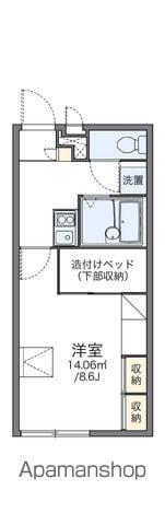 レオパレス堀込(1K/2階)の間取り写真