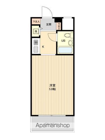 ジョイフル池袋要町(1K/1階)の間取り写真