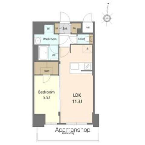 S-RESIDENCE高岳ARDENT(1LDK/3階)の間取り写真