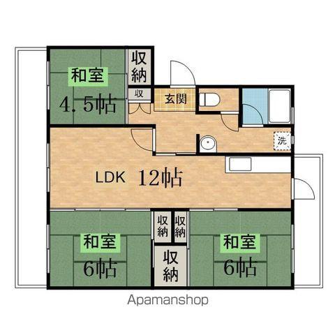 永山ハイツ3号棟(3LDK/9階)の間取り写真