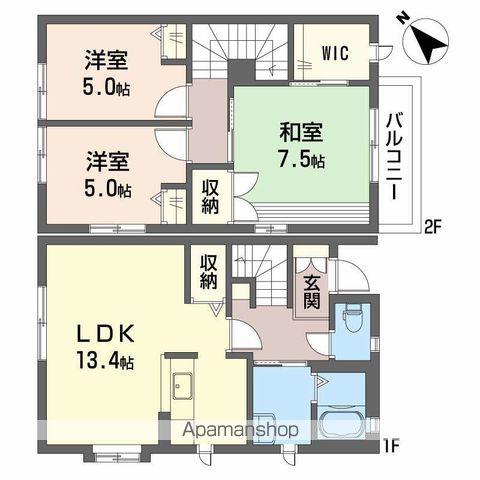 グランバリエ３４０　Ｂ棟(3LDK)の間取り写真
