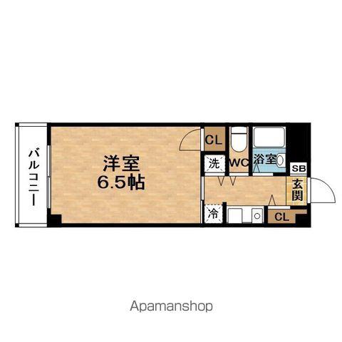 ETOILEKITAUMEDA(1K/4階)の間取り写真