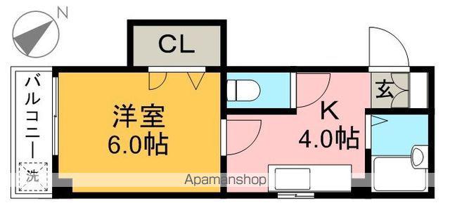 めぞん一刻館(1K/1階)の間取り写真