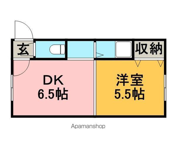 スカイパーク円山(1DK/3階)の間取り写真