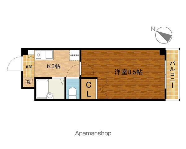 メゾンクレール(1K/5階)の間取り写真