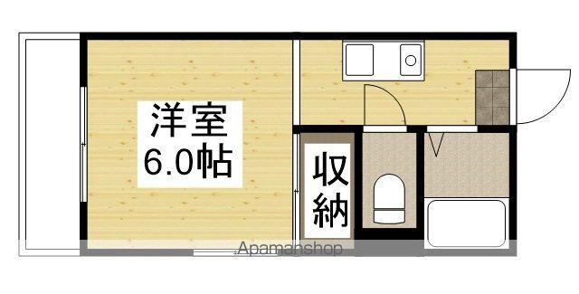 ベイシティ洲崎B(ワンルーム/4階)の間取り写真