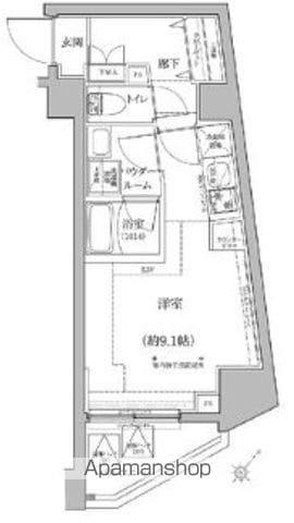 パティーナ桜台DUO(1K/2階)の間取り写真