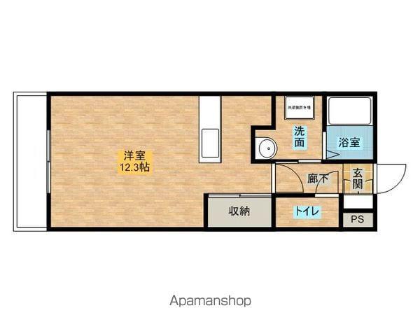 ア・ラ・モード2(1K/1階)の間取り写真