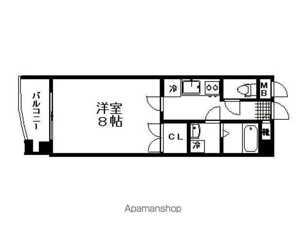 ウイング99(1K/3階)の間取り写真