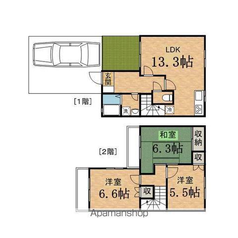 ブリージングタウン百草園Ａ号棟(3LDK)の間取り写真