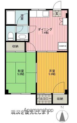 コーポNOBE(2DK/3階)の間取り写真