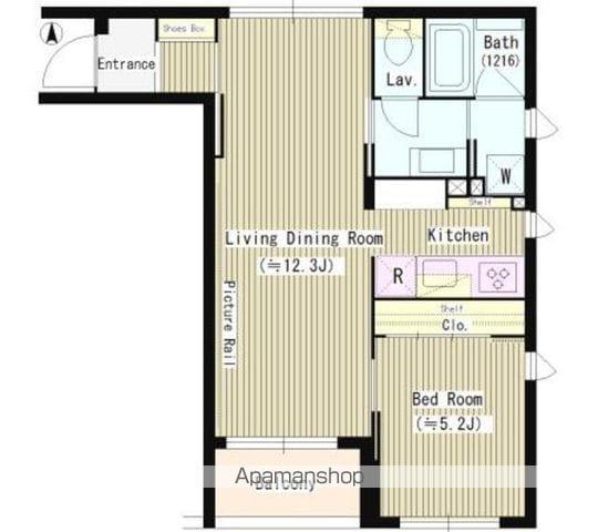 ガーデンコートアネックス(1LDK/3階)の間取り写真