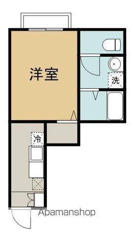 グランシャトー青山(1K/2階)の間取り写真