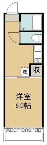 メルビル(1K/3階)の間取り写真