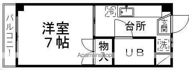 ドウェリング斎藤16(1K/2階)の間取り写真