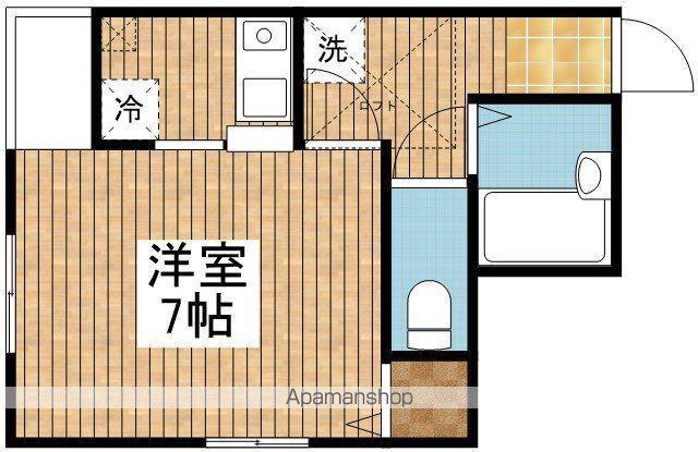 サンハイム関新(1K/2階)の間取り写真