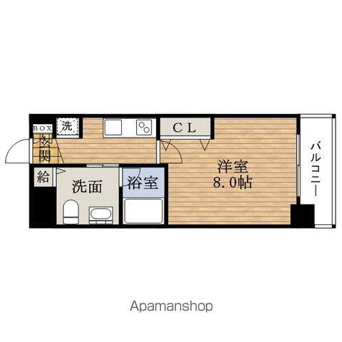 アプリーレKYOMACHIBORI(1K/2階)の間取り写真