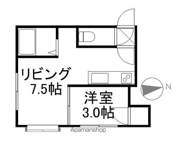ラメール11(1DK/3階)の間取り写真
