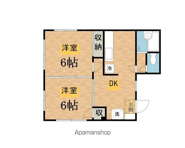 アプレシアール西八王子(2DK/2階)の間取り写真