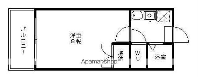 レオパレスコスモ(1K/1階)の間取り写真
