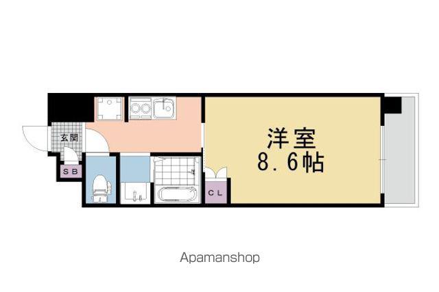 LUXENA UMEKOJI-KYOTONISHI(1K/7階)の間取り写真