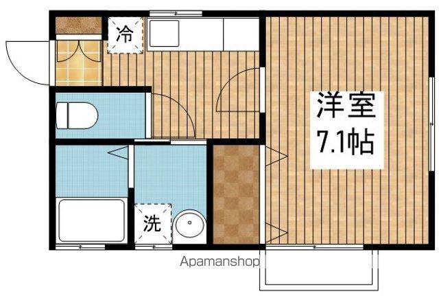 美ら旭町(1K/2階)の間取り写真