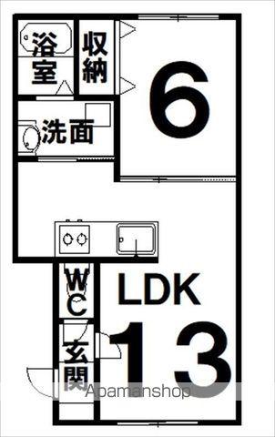 RITZ PRIME(1LDK/1階)の間取り写真