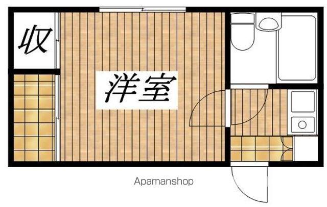 ニチエーイン国分寺(1K/1階)の間取り写真