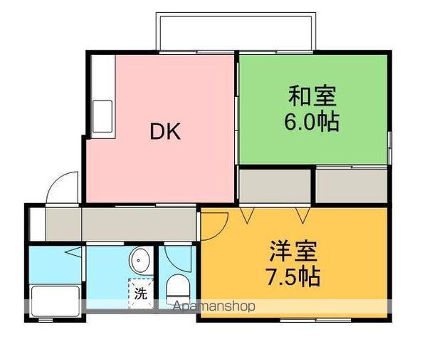 WILLコートⅡ(2DK/1階)の間取り写真